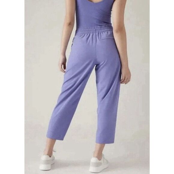 Athleta Arrival Straight Leg Ankle Pants Purple/Blue Women's Size 16 NWOT - Picture 2 of 7